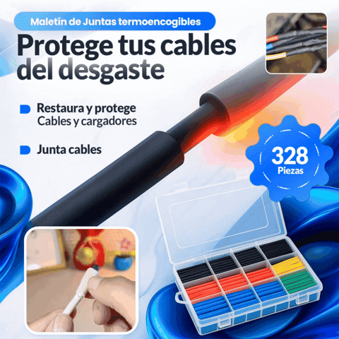 🎁Set Completo de 328 Piezas🎁 Maletín de Juntas Termoencogibles