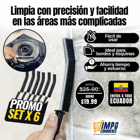Set de Cepillos LimpiaEsquinas 360°  - 🎁PROMO 6 UNIDADES🎁