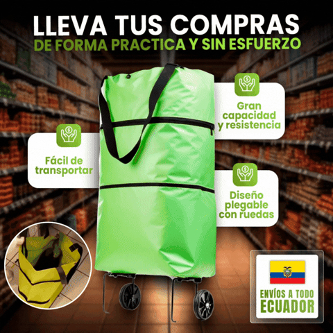 CARRITO DE COMPRAS CON RUEDAS  🎁ENVÍO GRATIS🎁