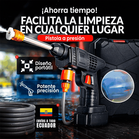PISTOLA DE AGUA A PRESIÓN PARA LIMPIEZA 🔫