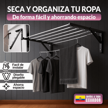 COLGADOR METÁLICO DE ROPA PARA PARED 🎁HOY ENVÍO GRATIS🎁