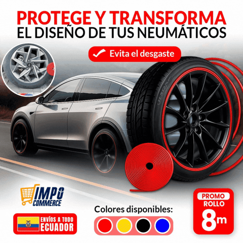 PROTECTOR DECORATIVA PARA LLANTA 🎁PROMO 8 METROS🎁