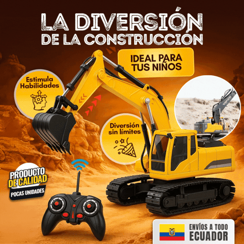 EXCAVADORA A CONTROL REMOTO 🎁ENVÍO GRATIS🎁