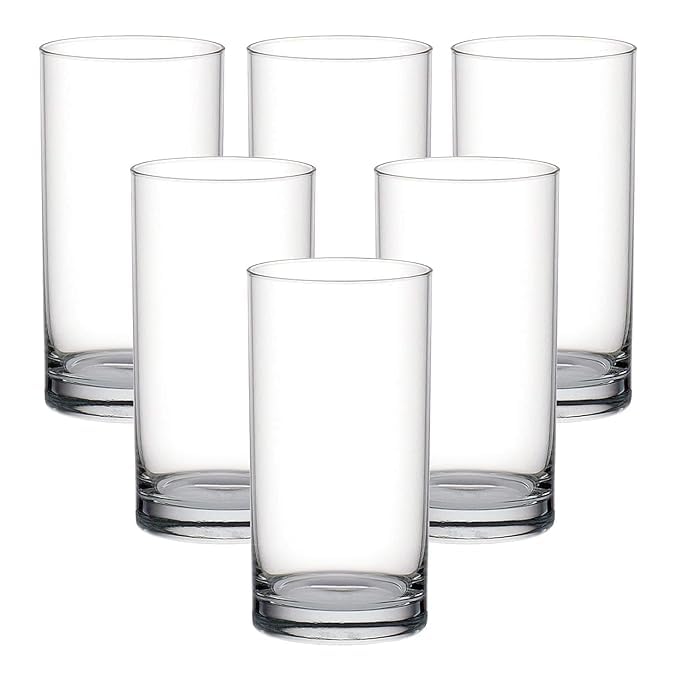 Juego de 6 vasos de vidrio
