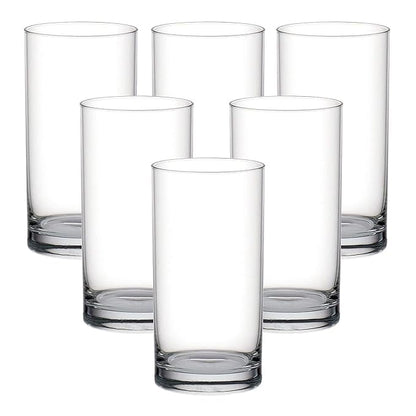Juego de 6 vasos de vidrio