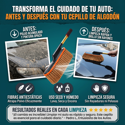 Cepillo de cera de algodón puro para coche