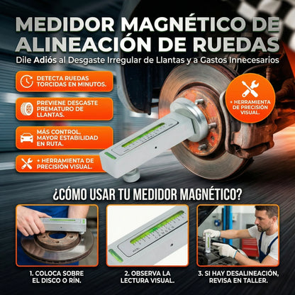 Medidor Magnético de Alineación de Ruedas 🎁PROMO LANZAMIENTO🎁