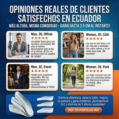 Plantillas Elevadoras de Altura 🎁PROMO 2X1🎁