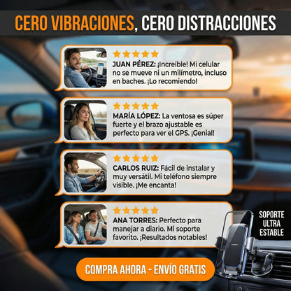 SmartClip Ride | Soporte Ultra Estable para celular 360°