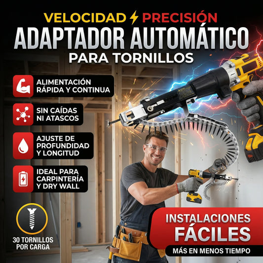 ADAPTADOR DE TALADRO PARA ATORNILLAR 🎁GRATIS CINTA REUSABLE🎁