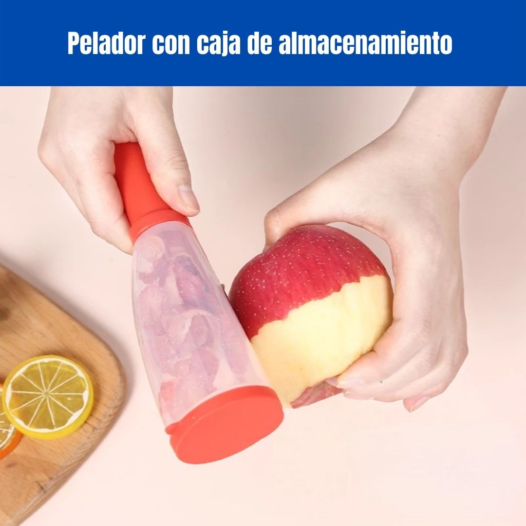 Peeler Storage®️ Pelador con caja de almacenamiento