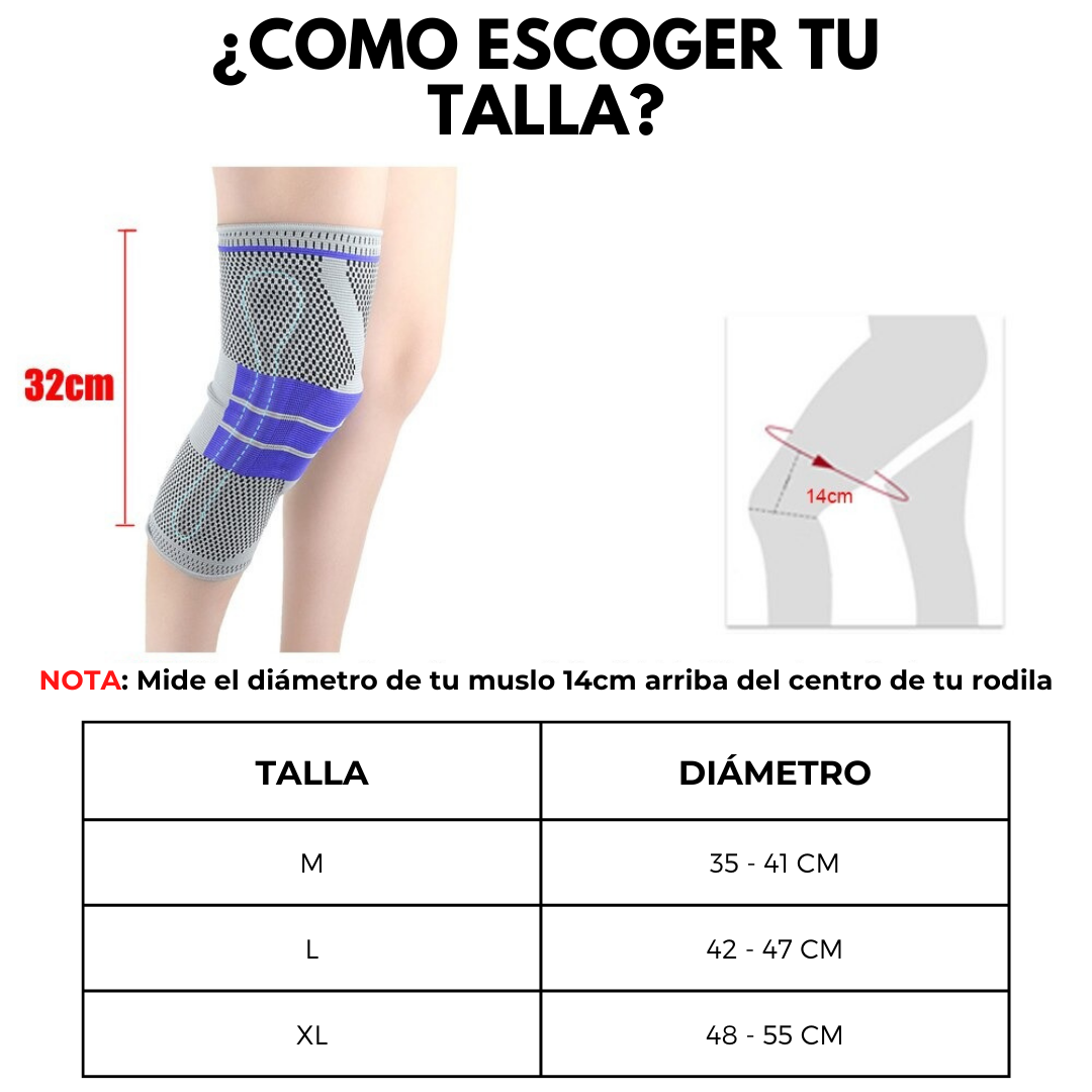 Silicon Knee Pad®️  Rodillera con refuerzo de Silicona- TALLA L Y M
