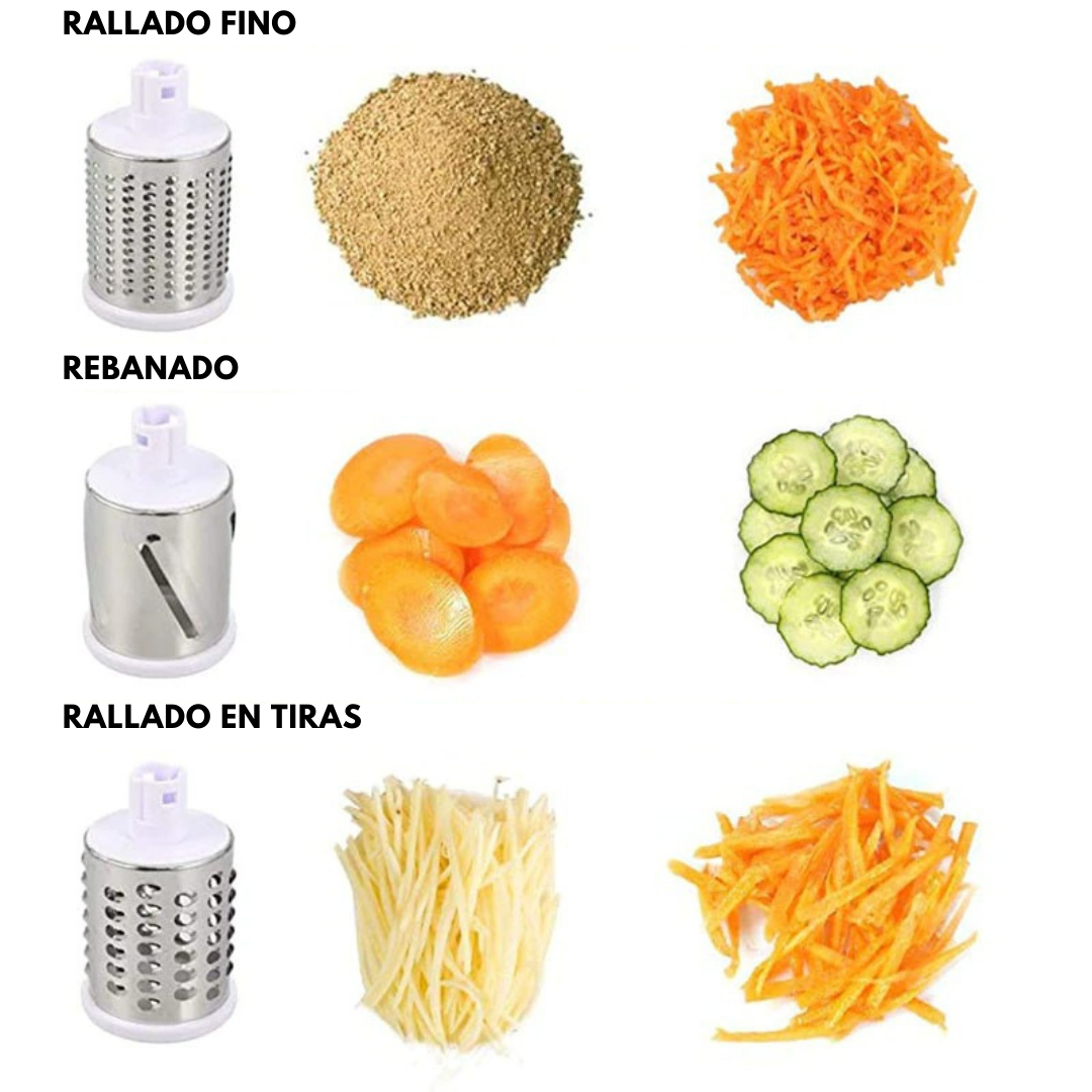 Veggie Grater®️ Tambor Rallador y Rebanador de Vegetales