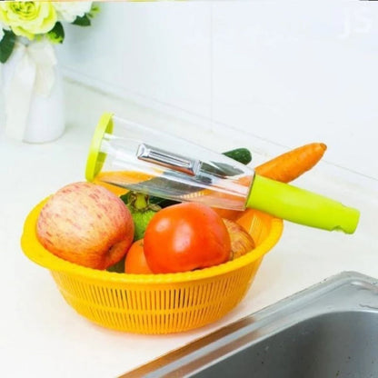 Peeler Storage®️ Pelador con caja de almacenamiento