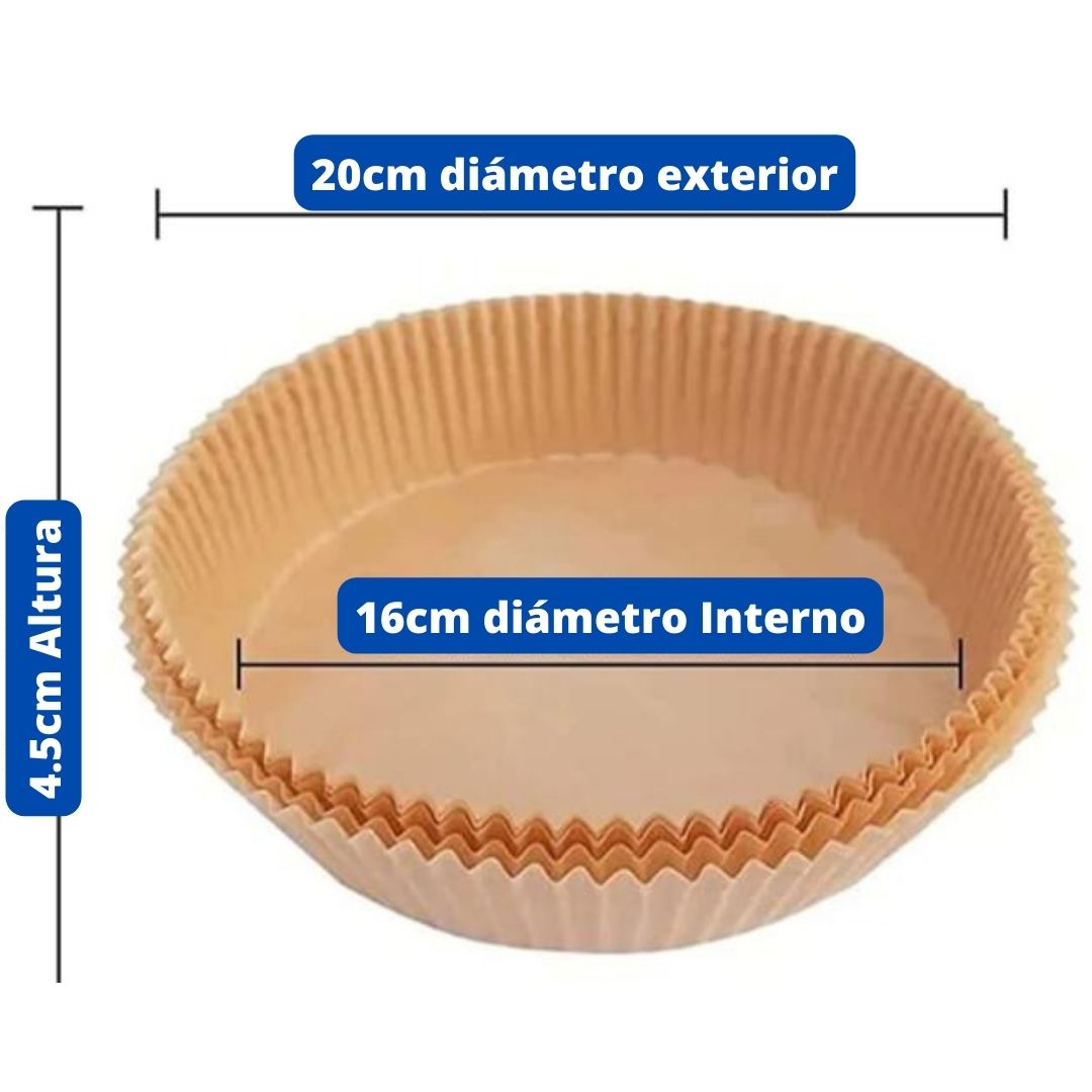 Papel para freidora de aire (100 unidades)