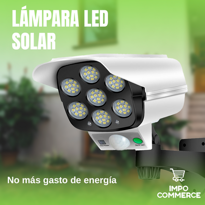 FOCO LED SOLAR FORMA DE CÁMARA