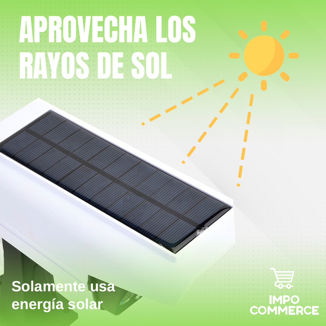 FOCO LED SOLAR FORMA DE CÁMARA