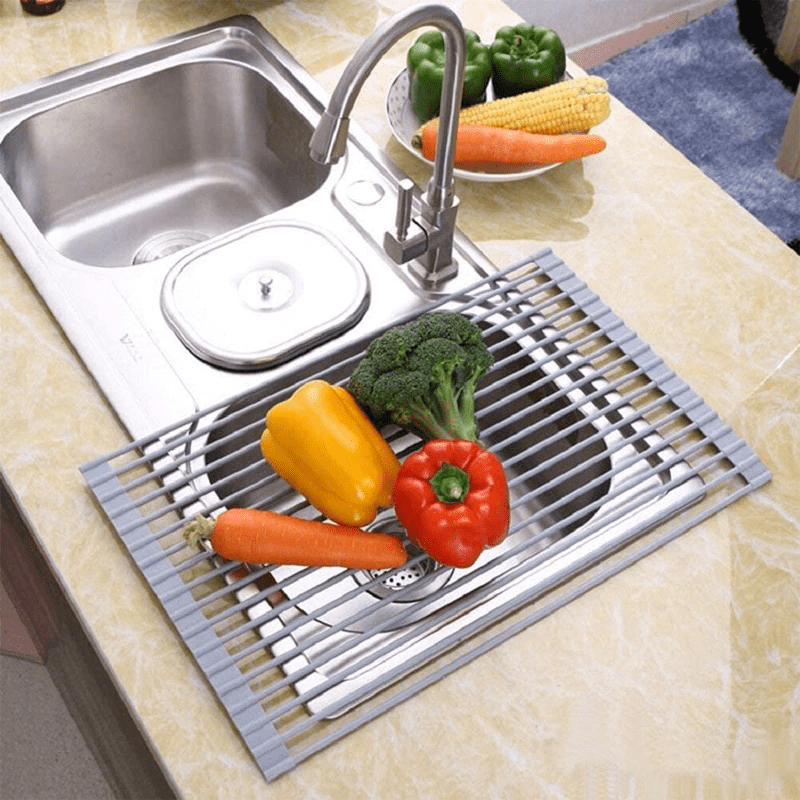 Cleaning Shelf®️ Escurridor de Verduras y Platos Enrollable
